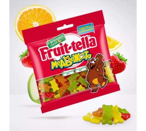 Мармелад жевательный Fruit-tella медвежата 150г мяг/уп