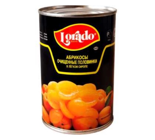 Абрикосы Lorado половинки в сиропе жб 425г