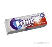 Жевательная резинка wrigley's Orbit White белоснежный класический 10под