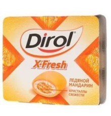 Дирол Х-fresh Мандарин 16гр жев.рез.