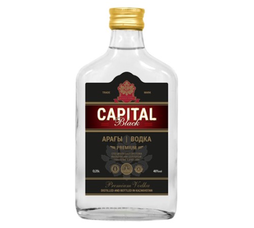 Водка Capital Black 0.2 38%