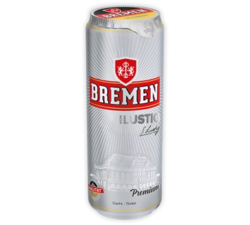 Пиво "Бремен" светлое, ж/б 0,5л