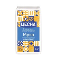 МУКА ЦЕСНА 3КГ. ВЫСШИЙ СОРТ