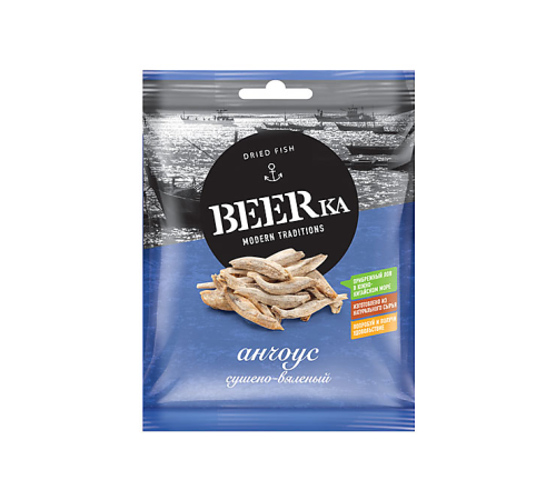 Анчоус beerka сушеный 25г мяг/уп