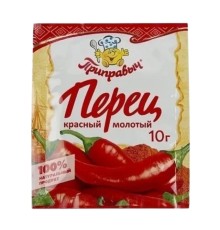 Перец приправыч красный молотый жгучий 10г мяг/уп