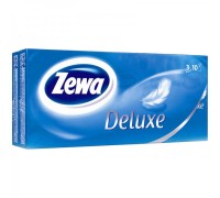 Zewa de luxe платки носовые одноразовые №100, эс си эй хайджин продактс