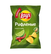 Чипсы Lays Рифленые 0,125 гр Чили Лайм