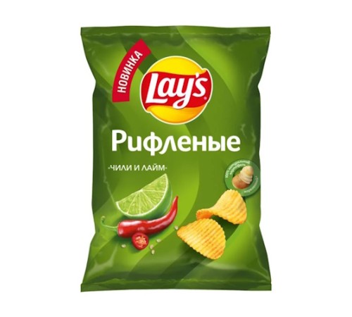 Чипсы Lays Рифленые 0,125 гр Чили Лайм Чипсы Lays Рифленые 0,125 гр Чили Лайм