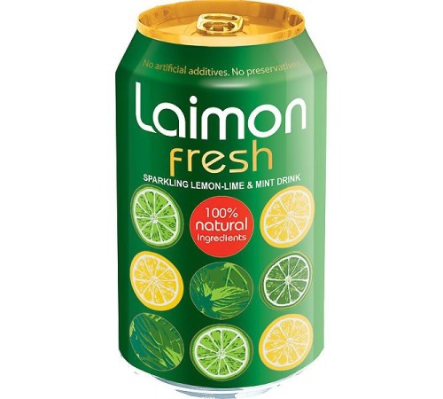 Напиток Laimon Fresh лайм-мята-лимон жб 0.33л