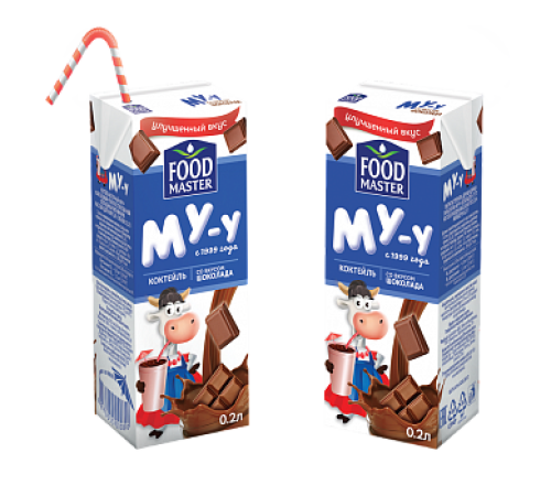 Му у молочный коктейль шоколад 2,5
