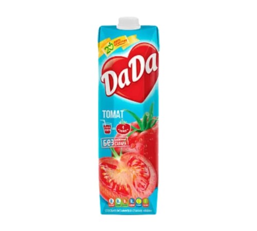 Сок Da Da томатный с мякотью tetrapak 1л