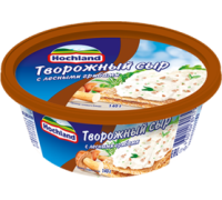 Сыр творожный Hochland с лесными грибами 140г ванна Россия