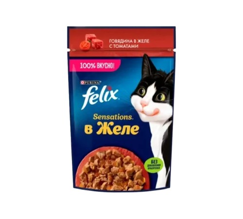 Феликс 75г Конс д/к кусочки в желе говядина