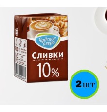 Сливки питьевые ультрапастеризованные 10% 200мл tba чудское озеро (Союз)