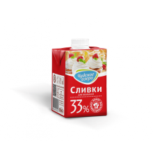 Сливки Чудское озеро 33% 0,2 л