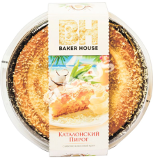 Пирог baker house бисквитный с начинкой кокос 400г мяг/уп
