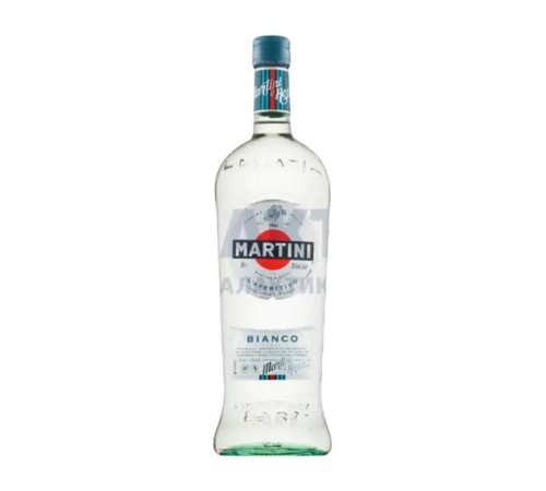 Вермут martini bianco сладкий белый алк.15% 1л