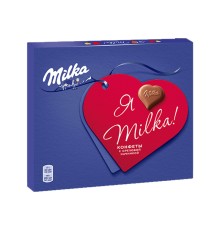 Milka 110г конфеты молочный шоколад с кремовой ореховой начинкой