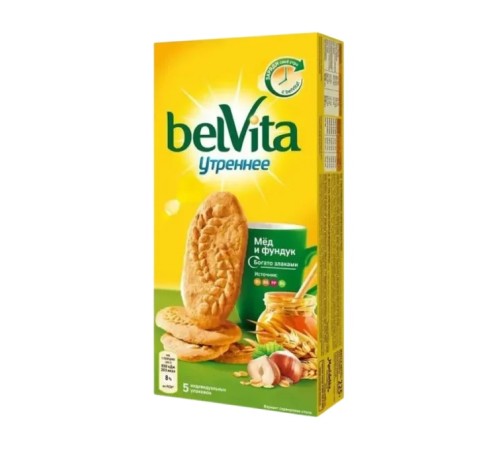 Бельвита 225г с медом и фундуком