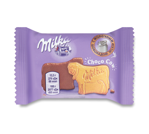 Milka 40г Печенье покрытое молочным шоколадом