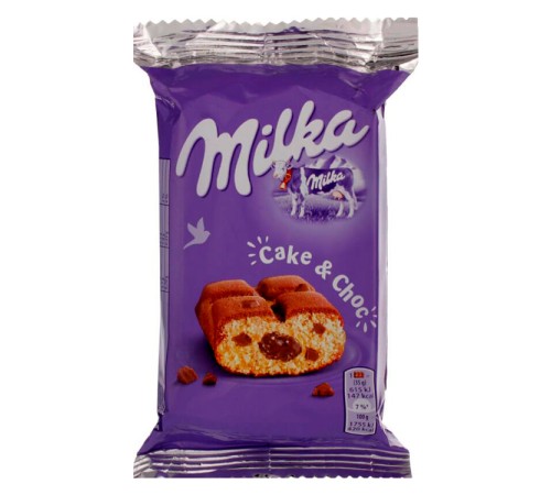 Milka 35г Пироженое бисквитное c шоколадной начинкой