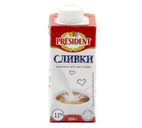 Сливки President 11% 200гр
