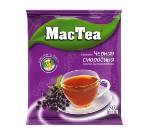 Чай mactea черный растворимый лимон 18г