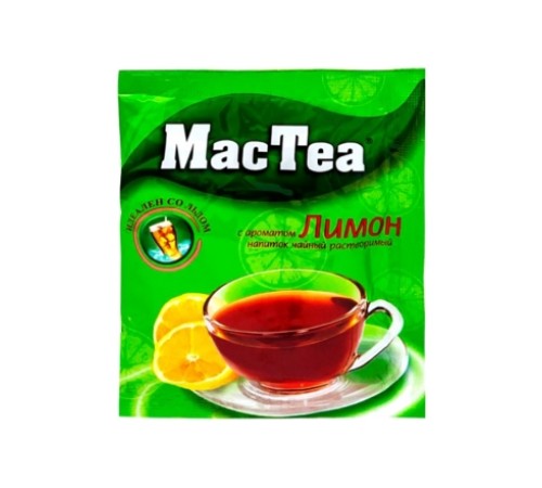 Чай mactea черный растворимый лимон 18г