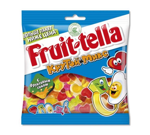 Мармелад жевательный Fruit-tella крутой микс 150г