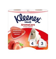 Бумага туалетная Kleenex декор клубника №4, кимберли-кларк корпорейшн