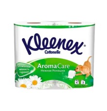 Бумага туалетная Kleenex трехслойная ромашка №4, кимберли-кларк корпорейшн