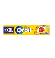 Жевательная резинка wrigley's Orbit xxl клубника-банан 20.4г