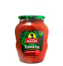 Дядя Ваня томаты в том соке неочищ.680г ст/б 12/96