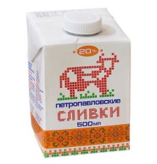 Сливки Петропавловские 20%