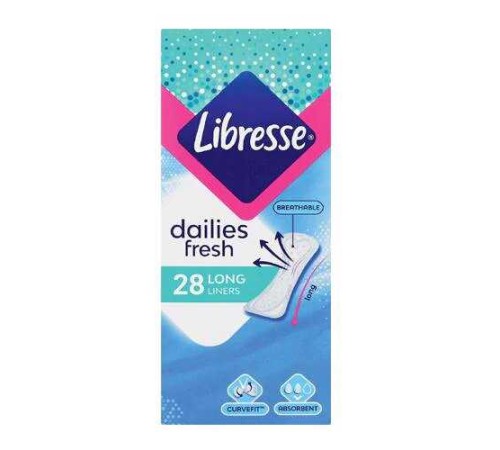Libresse inleg Long Fresh&vitamin E 28st