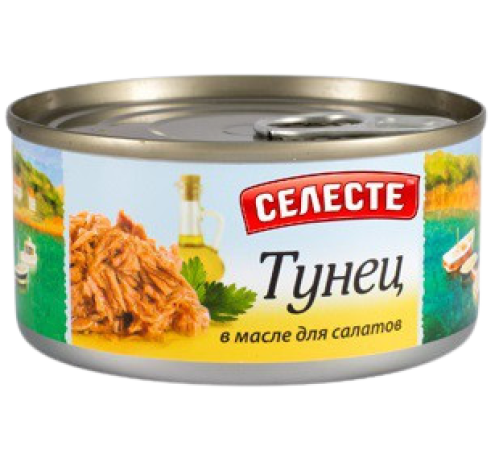 Тунец в масле для салатов Celeste New 185 гр Тунец в масле для салатов Celeste New 185 гр