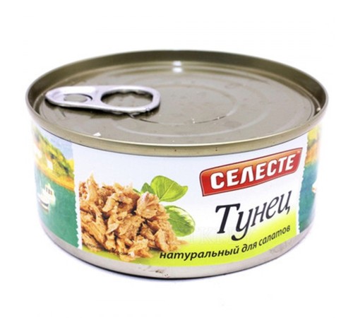 Тунец натуральный для салатов Celeste New 185 гр Тунец натуральный для салатов Celeste New 185 гр