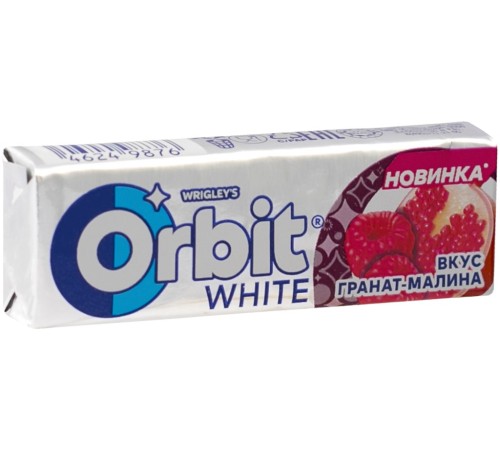 Orbit Белоснежный Гранат Малина жевательная резинка Orbit Белоснежный Гранат Малина жевательная резинка