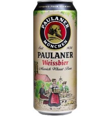 Пиво Paulaner-Светлое ж/б 0,5л