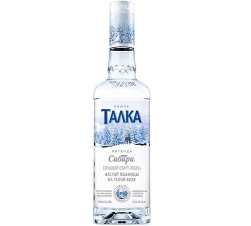 Водка талка 0.5л 40% (ЗАО сибирский лвз)