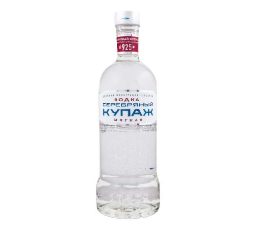 Водка серебряный купаж мягкая 0.5л 40% (ЗАО лвз топаз)