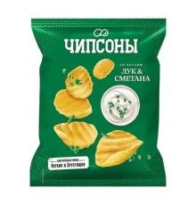 Чипсы чипсоны, сметана лук, 45г, м/у