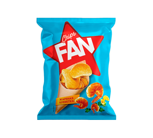 Чипсы FAN картофельные 250г Жареная креветка