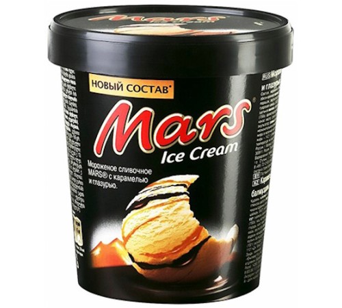 Mars мороженое ведерко 300г