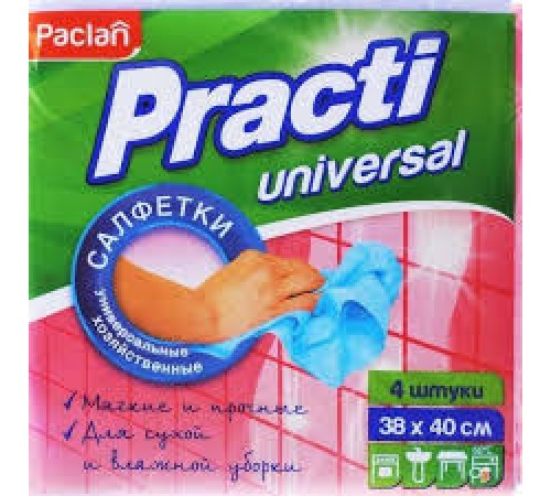 Paclan Practi салфетка для уборки из нетканного полотна 38x 40см 4шт