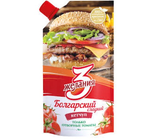 Кетчуп "3 желания" "Болгарский сладкий" 250 гр доз