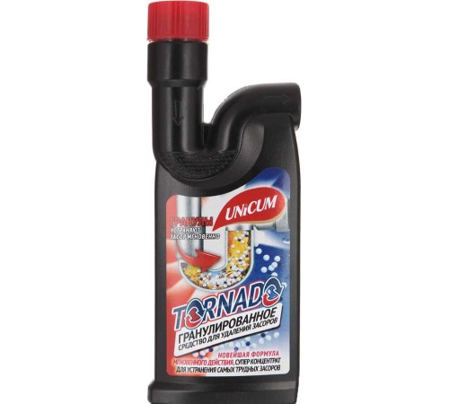 UNICUM Торнадо гранулированное средство для удаления засоров 600гр