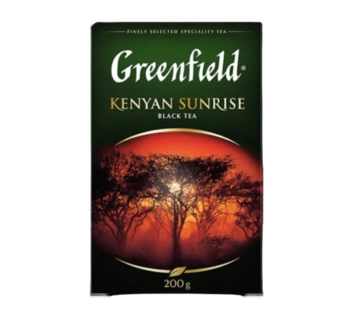 Чай greenfield 200г*14шт kenyan sunrise (черный крупнолистовой)/0795/