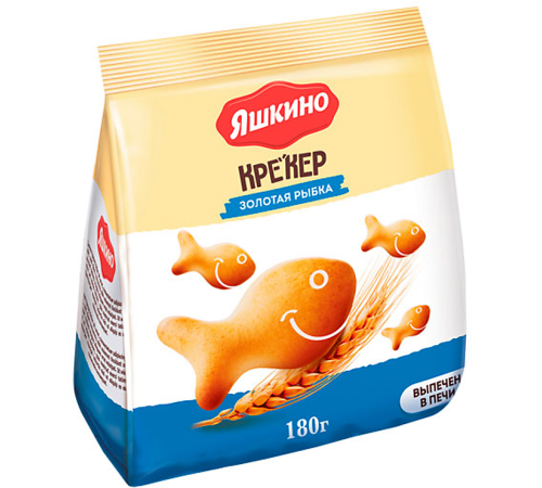 Крекер-Зол.Рыбка Яшкино 180гр