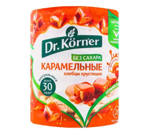 Хлебцы dr.korner 90г кукурузно-рисовые карамельные